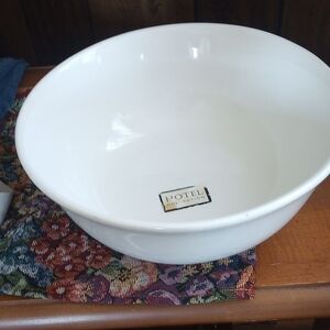 Hotel Collection White Ceramic Bowl